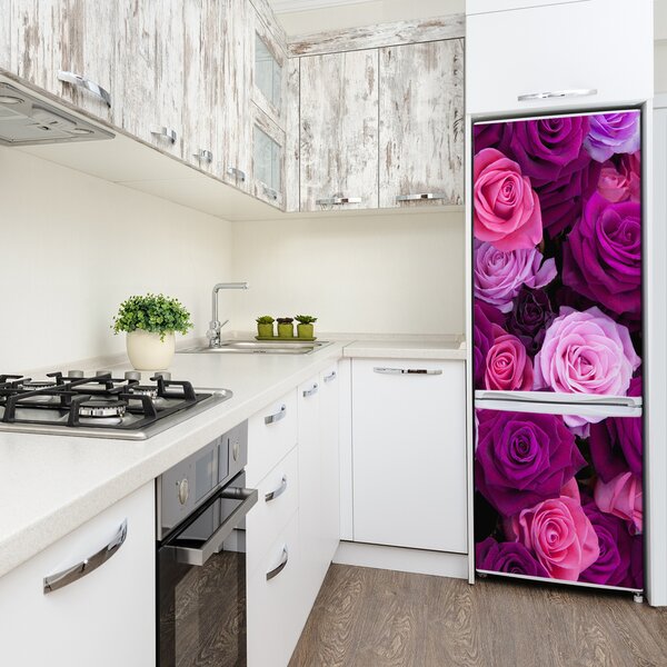 Nálepka fototapeta na ledničku Růžové růže FridgeStick-70x190-f-119226087