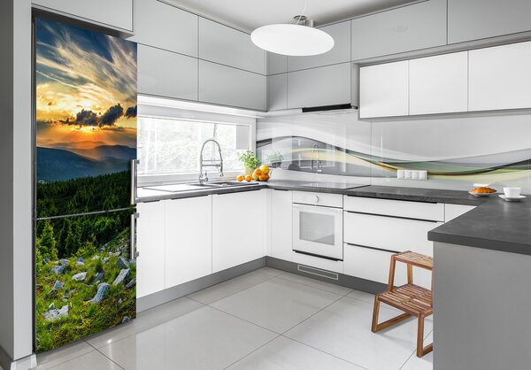 Nálepka na ledničku samolepící Panorama hor FridgeStick-70x190-f-118999415