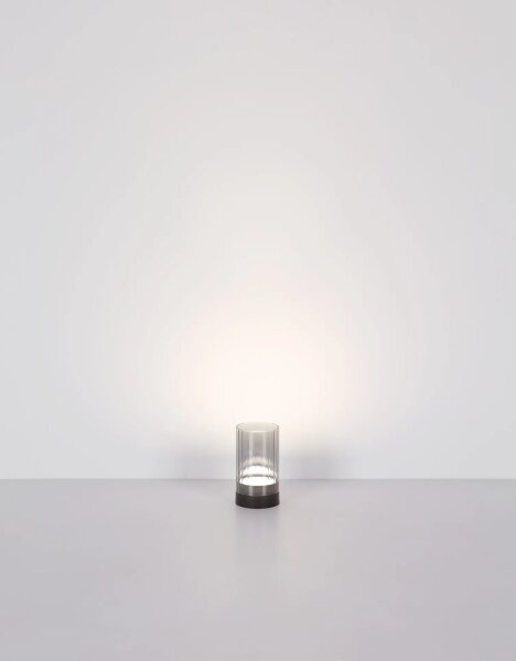 Globo 21012S -LED Ven. stolní lampa PIXY LED/2W/3,7V 2700/4000/6500K IP44 šedá