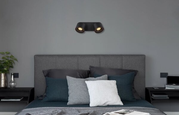 Globo 56961-2B - LED Bodové svítidlo RAE 2xLED/6W/230V černá