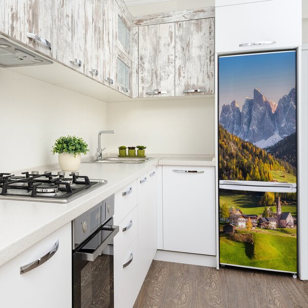 Nálepka na ledničku Město v horách FridgeStick-70x190-f-120357126