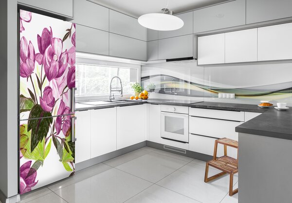 Fototapeta na ledničku Fialové květiny FridgeStick-70x190-f-121115706