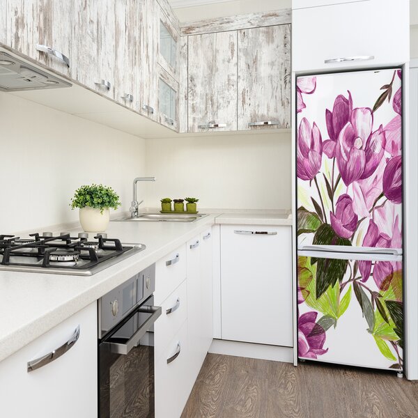 Fototapeta na ledničku Fialové květiny FridgeStick-70x190-f-121115706