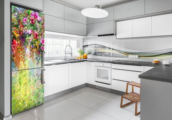 Foto nálepka tapeta lednička Květiny FridgeStick-70x190-f-120811758