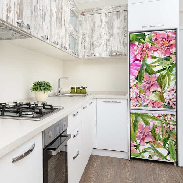 Fototapeta na ledničku Tropické květiny FridgeStick-70x190-f-120878549