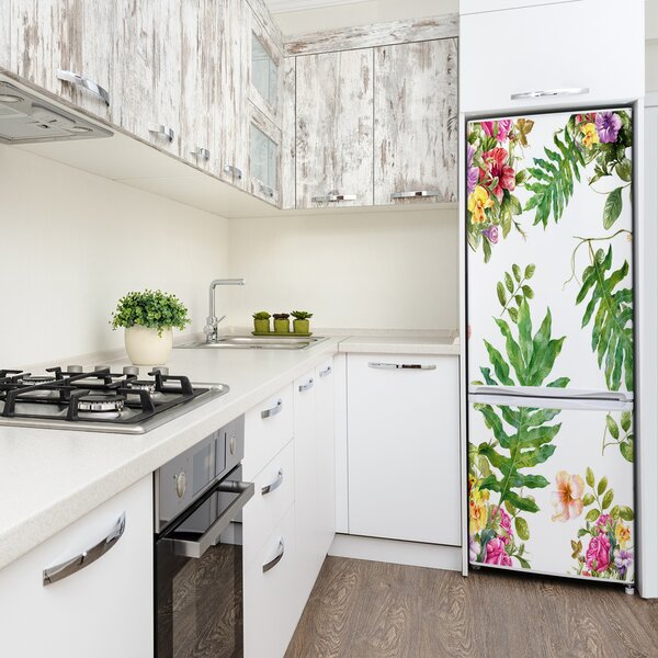 Fototapeta na ledničku Tropické květiny FridgeStick-70x190-f-120863344
