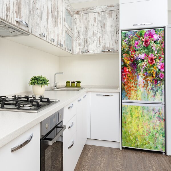 Foto nálepka tapeta lednička Květiny FridgeStick-70x190-f-120811758