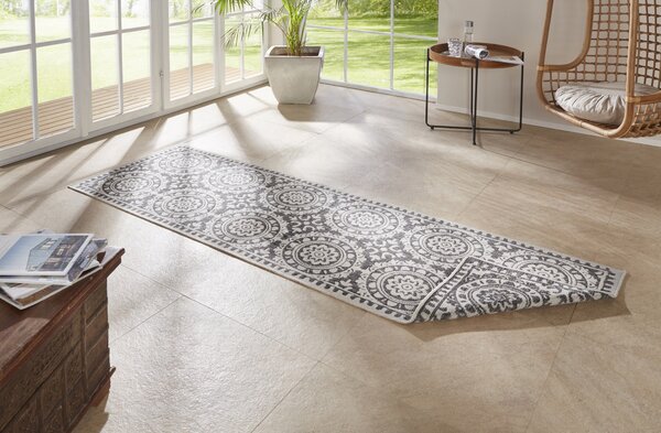 NORTHRUGS - Hanse Home, Běhoun Twin Supreme 104128 Grey/Cream | bílá, šedá Typ: 80x250 cm