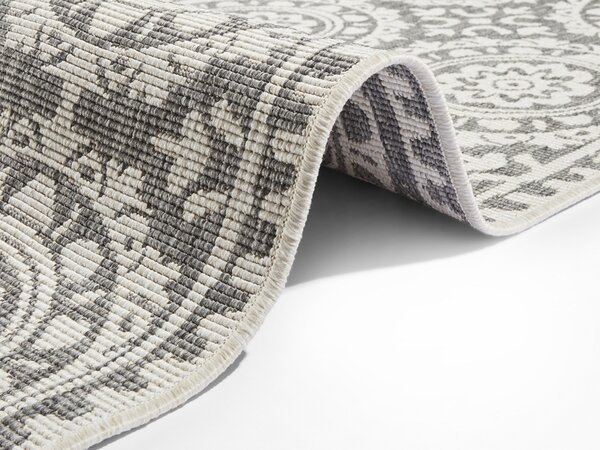 NORTHRUGS - Hanse Home, Běhoun Twin Supreme 104128 Grey/Cream | bílá, šedá Typ: 80x250 cm