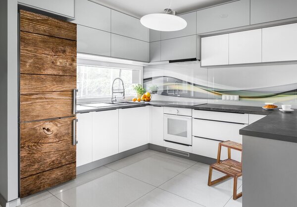 Nálepka tapeta na ledničku Dřevěné pozadí FridgeStick-70x190-f-121712969