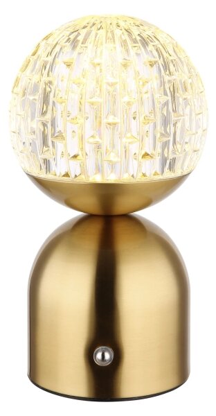 Globo 21007M-LED Stm. dot. stol. lampa JULSY LED/2,5W/3,7V 2700/4000/6500K mosaz