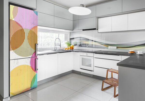 Nálepka tapeta na ledničku Barevná kola FridgeStick-70x190-f-122023822