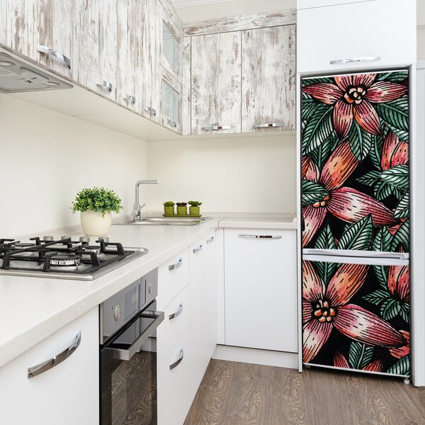 Fototapeta na ledničku Tropické květiny FridgeStick-70x190-f-121456307