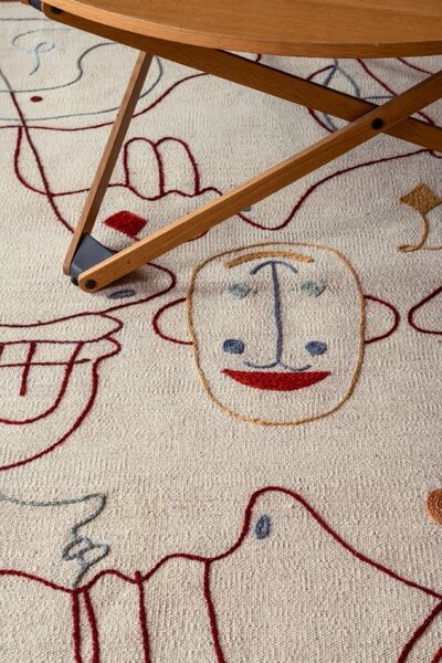 Nanimarquina Koberec Silhouette Kilim, afgánská a novozélandská vlna Rozměr: 170x240 cm