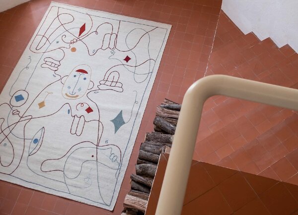 Nanimarquina Koberec Silhouette Kilim, afgánská a novozélandská vlna Rozměr: 170x240 cm