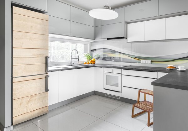 Nálepka tapeta na ledničku Dřevěné pozadí FridgeStick-70x190-f-123188740