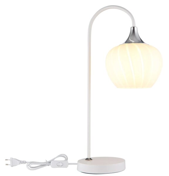 Globo 15548TW - Stolní lampa MAXY 1xE27/40W/230V bílá