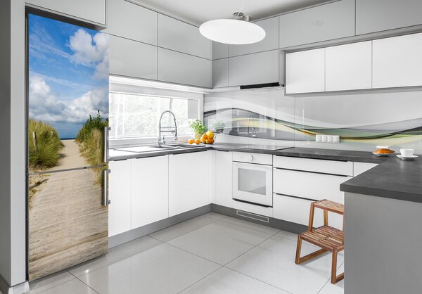 Nálepka na ledničku Stezka na pláž FridgeStick-70x190-f-123471354