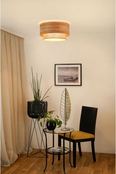 Brilagi - Stropní svítidlo MONTANA BOHO 1xE27/15W/230V pr. 45 cm hnědá