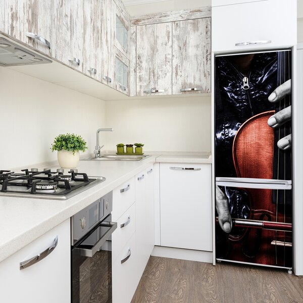 Nálepka tapeta na ledničku Hudba housle FridgeStick-70x190-f-124502898