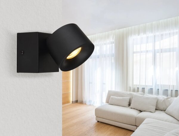 Globo 56961-1B - LED Nástěnné bodové svítidlo RAE LED/6W/230V černá