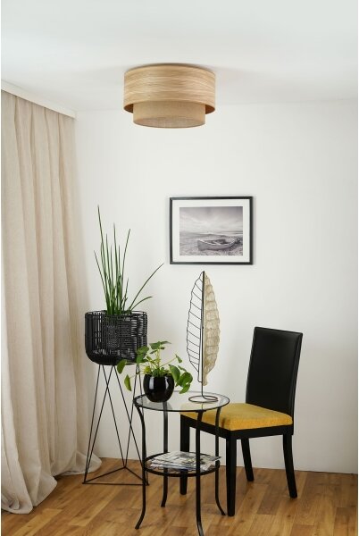 Brilagi - Stropní svítidlo MONTANA BOHO 1xE27/15W/230V pr. 45 cm hnědá