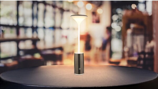 Globo 21020B - LED Stmívatelná stolní lampa QUIRIN LED/1,2W/3,7V 3000K černá