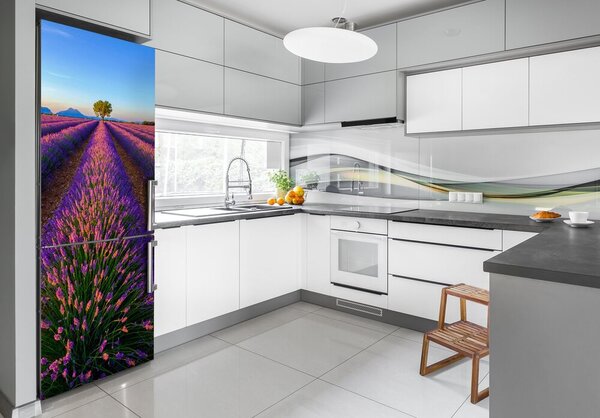 Nálepka na ledničku samolepící Pole levandule FridgeStick-70x190-f-125992603