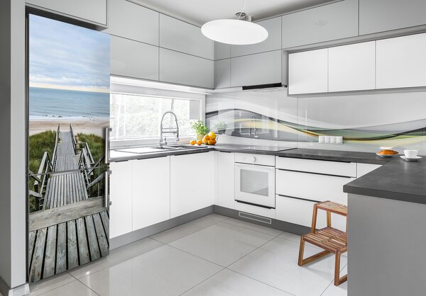 Nálepka na ledničku Stezka na pláž FridgeStick-70x190-f-125412785