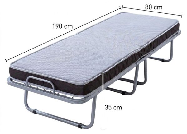 Skládací postel pro hosty 80x190 cm COMO BRANDINA