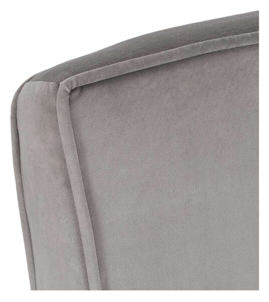 Rozkládací křeslo Halsin Velvet, šedá