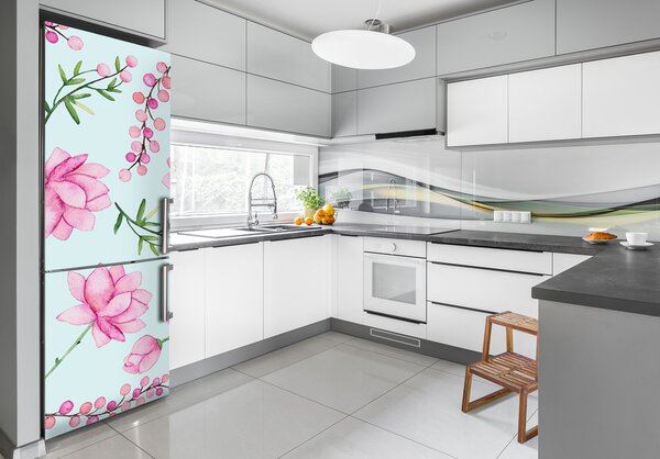 Fototapeta na ledničku Květiny a borůvky FridgeStick-70x190-f-127745276