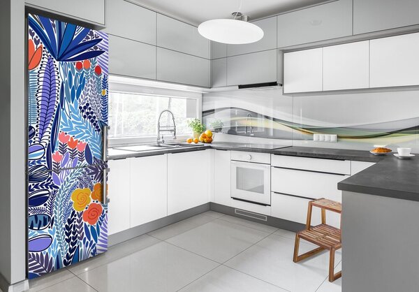 Fototapeta na ledničku Tropické květiny FridgeStick-70x190-f-129495828