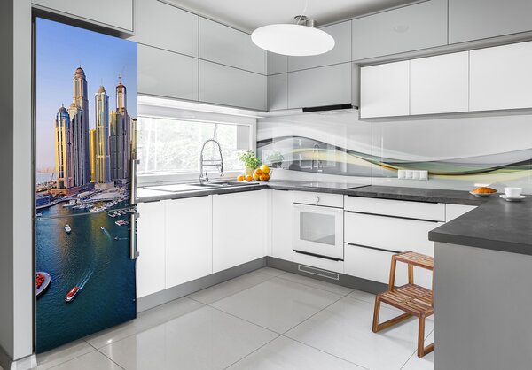 Samolepící nálepka na ledničku Zátoka Dubai FridgeStick-70x190-f-128392150