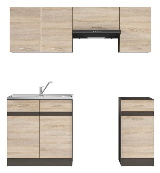 Kuchyň Junona Modul VERZE2 BBL 180, wenge/dub sonoma