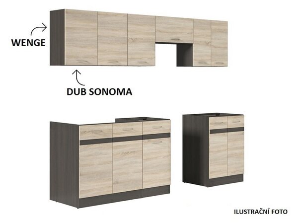 Kuchyň Junona Modul VERZE2 BBL 230, wenge/dub sonoma
