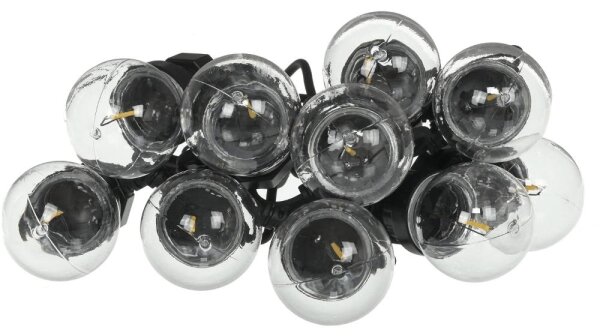 Retlux- LED Venkovní dekorační řetěz GIRLANDA G45 10xE27/230V 8m IP44 teplá bílá