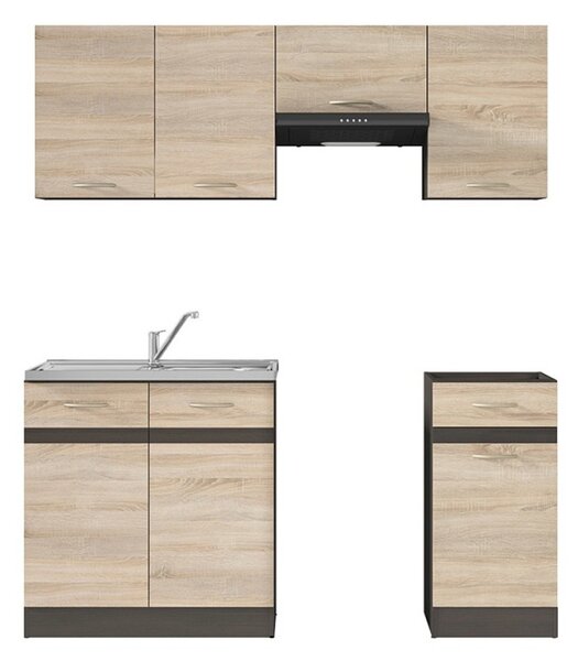Kuchyň Junona Modul VERZE2 BBL 170, wenge/dub sonoma