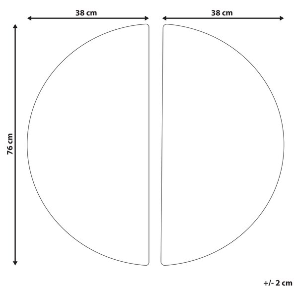Závěsná ozdoba MANDAU Sklo 76 cm Černá
