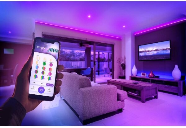Retlux - LED RGBW Chytrý stm. pásek 5m LED/230V Wi-Fi Tuya + dálkové ovládání