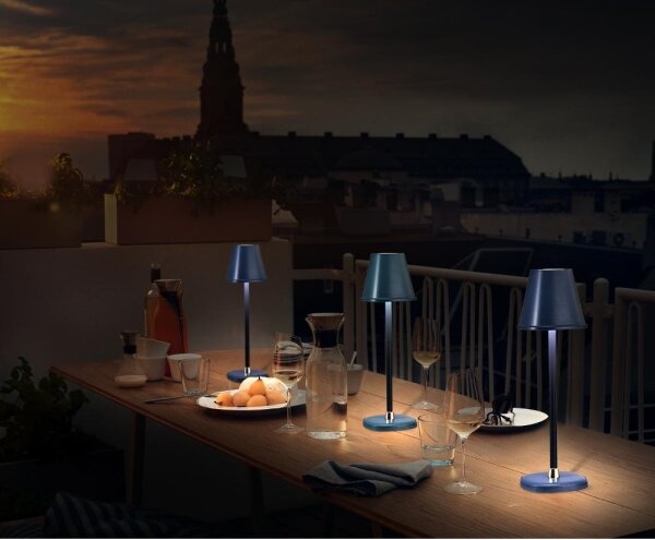 Retlux - LED Stmívatelná nabíjecí stolní lampa LED/3W/1800 mAh tmavě modrá