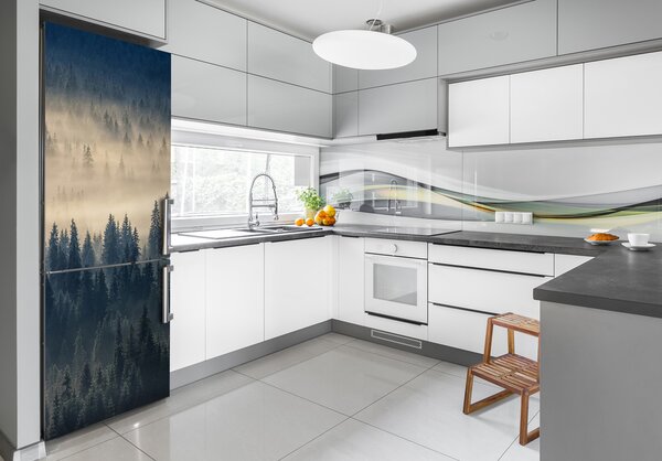 Nálepka na ledničku Mlha nad lesem FridgeStick-70x190-f-134224571
