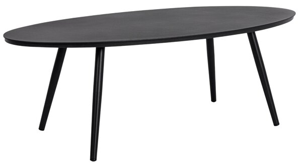 Černý kovový zahradní konferenční stolek Bizzotto Space 119 x 58 cm