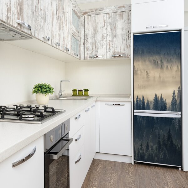 Nálepka na ledničku Mlha nad lesem FridgeStick-70x190-f-134224571
