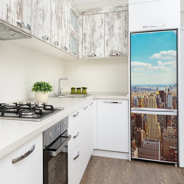 Tapeta nálepka na ledničku New York z ptačího pohledu FridgeStick-70x190-f-133162590