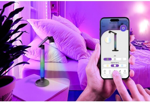 Retlux - LED RGBW Stmívatelná stolní lampa LED/10W/5V 2700-6000K Wi-Fi Tuya + DO