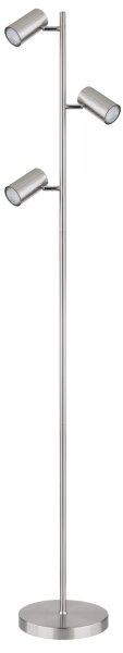 Globo 57910S - Stojací lampa ROBBY 3xGU10/5W/230V matný chrom