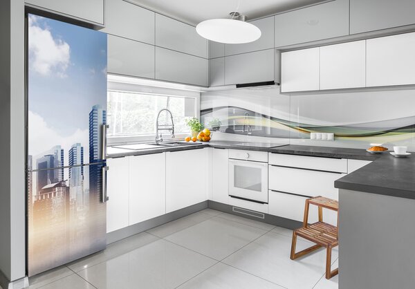 Nálepka na ledničku Mrakodrapy FridgeStick-70x190-f-136133986