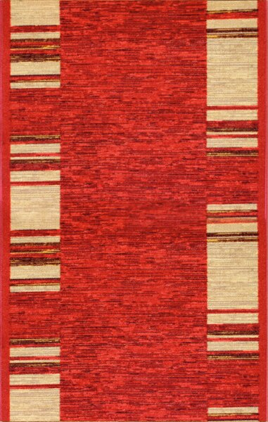 Associated Weavers koberce Protiskluzový běhoun na míru Adagio 31 červený s obšitím - šíře 80 cm s obšitím