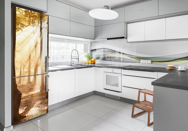 Nálepka na ledničku samolepící Podzimní les FridgeStick-70x190-f-140215873